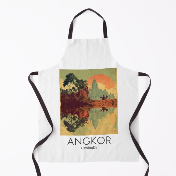 Item preview, A Vintage Illustration of Angkor - Cambodia  designed and sold by GoodOldVintage.