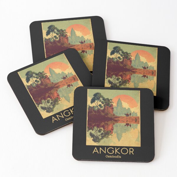 Item preview, A Vintage Illustration of Angkor - Cambodia  designed and sold by GoodOldVintage.