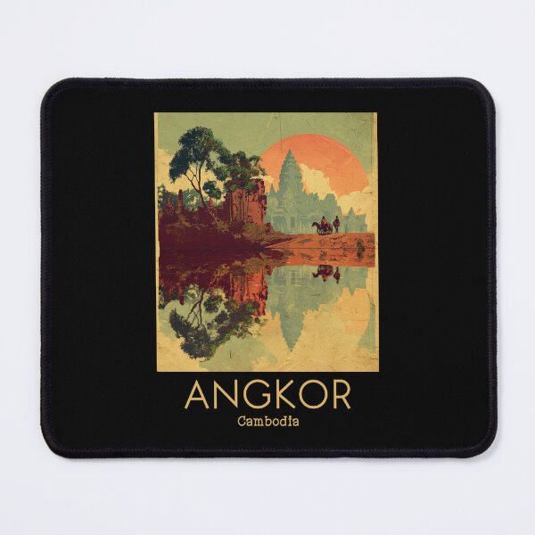 Item preview, A Vintage Illustration of Angkor - Cambodia  designed and sold by GoodOldVintage.