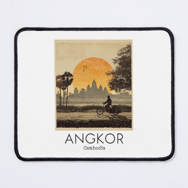 Item preview, A Vintage Illustration of Angkor - Cambodia  designed and sold by GoodOldVintage.