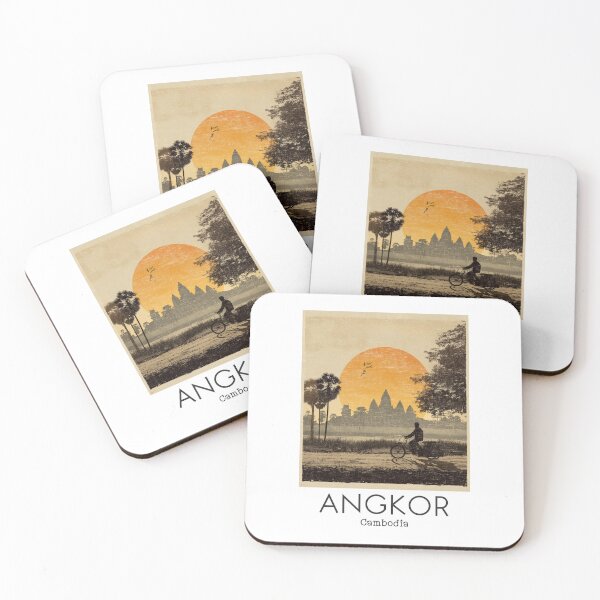 Item preview, A Vintage Illustration of Angkor - Cambodia  designed and sold by GoodOldVintage.