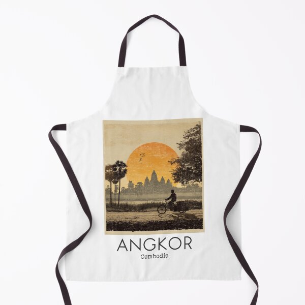 Item preview, A Vintage Illustration of Angkor - Cambodia  designed and sold by GoodOldVintage.