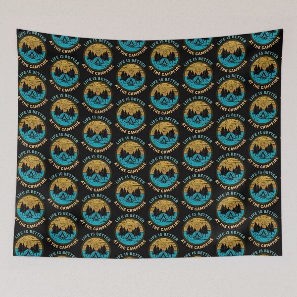Item preview, Life Is Better At The Campfire designed and sold by Maggie Mustard.