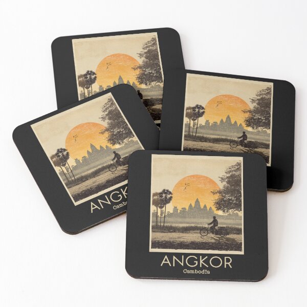 Item preview, A Vintage Illustration of Angkor - Cambodia  designed and sold by GoodOldVintage.