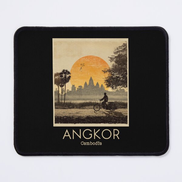Item preview, A Vintage Illustration of Angkor - Cambodia  designed and sold by GoodOldVintage.