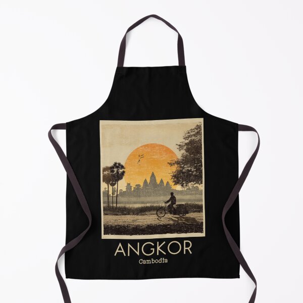 Item preview, A Vintage Illustration of Angkor - Cambodia  designed and sold by GoodOldVintage.
