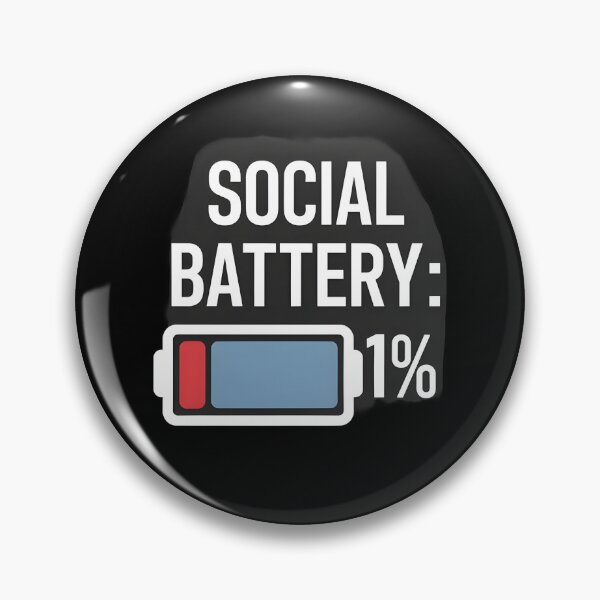 Item preview, Social Battery 1% designed and sold by Dilwish5.