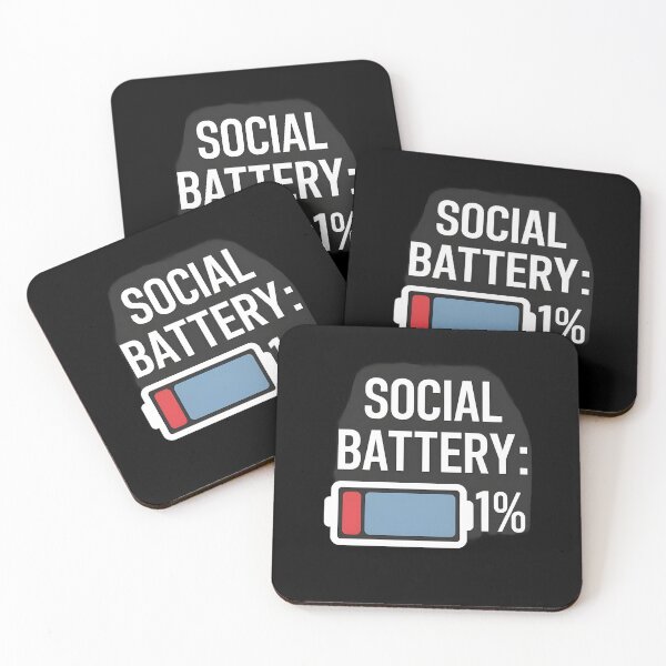 Item preview, Social Battery 1% designed and sold by Dilwish5.