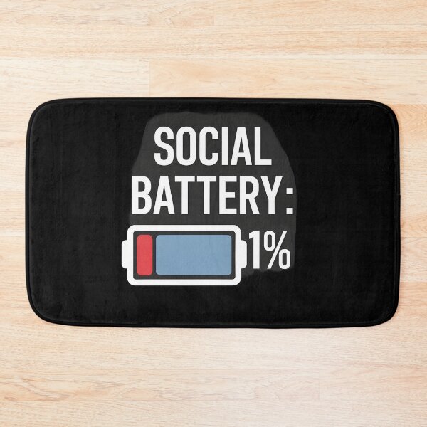 Item preview, Social Battery 1% designed and sold by Dilwish5.