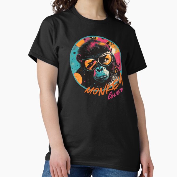 Item preview, Monkey Lover Vibrant Graphics | Neon Safari Art | Cheeky Neon Vibes with a Twist of Cool designed and sold by Zdarovsky.