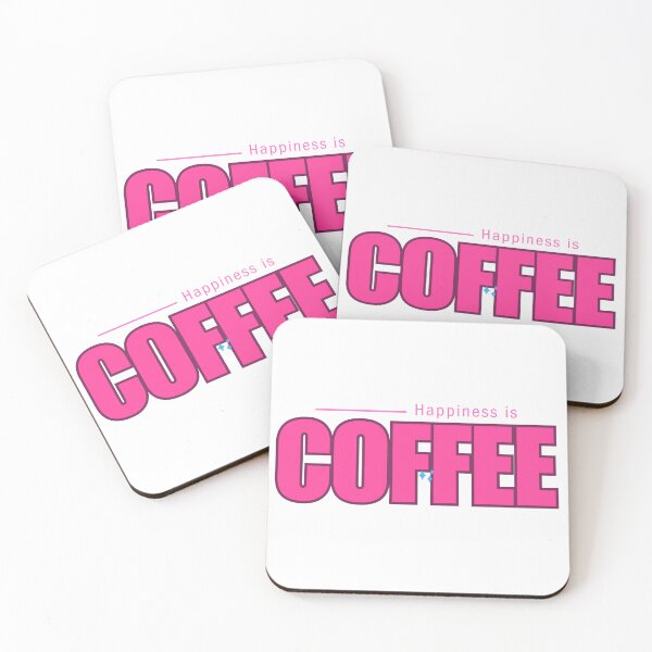 Item preview, Happiness is Coffee (pink) designed and sold by elizabethdancer.