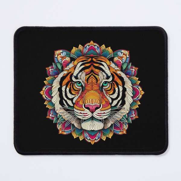Item preview, Fierce Tiger Mandala Design for Unique Pet Apparel and Accessories #1 – Perfect for Animal Lovers with Wild Style designed and sold by knalpot-design.