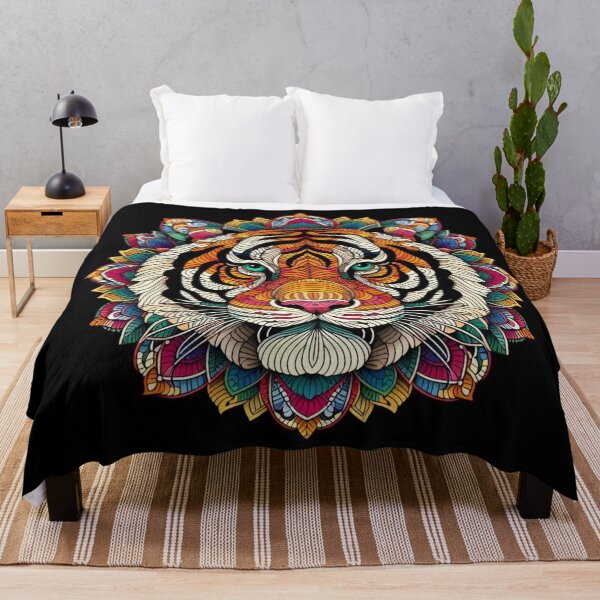 Item preview, Fierce Tiger Mandala Design for Unique Pet Apparel and Accessories #1 – Perfect for Animal Lovers with Wild Style designed and sold by knalpot-design.
