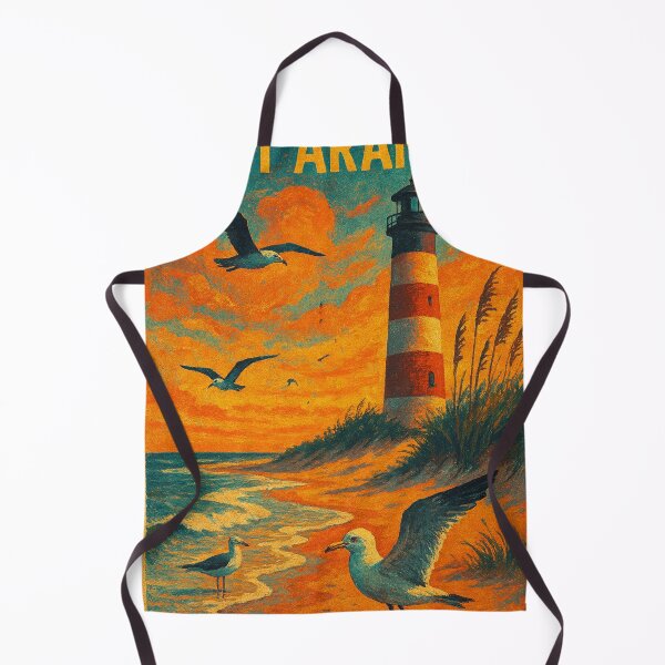 Item preview, Port Aransas Texas – Lighthouse and Beach Scene with Pelican designed and sold by Aryabek.