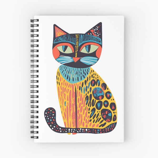 Item preview, Folk Cat: Naive Animal Style designed and sold by bapupa.