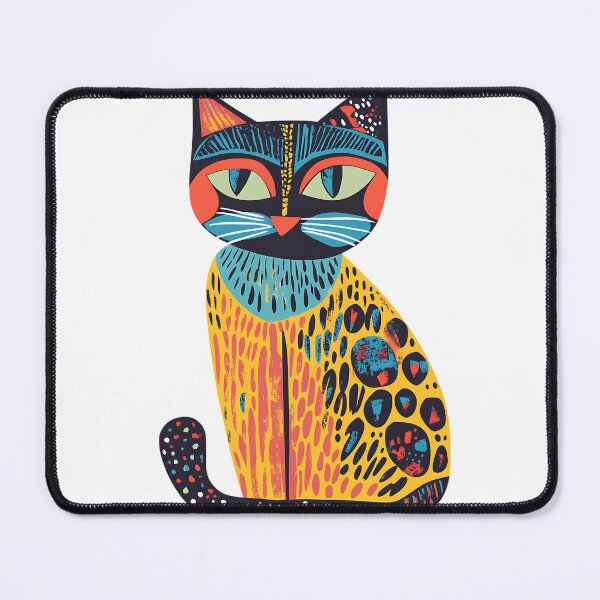 Item preview, Folk Cat: Naive Animal Style designed and sold by bapupa.