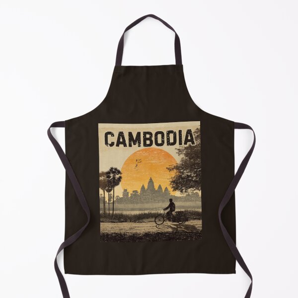 Item preview, A Vintage Illustration of Cambodia  designed and sold by GoodOldVintage.