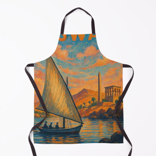Item preview, Aswan Egypt – Obelisk and Felucca in Sunset Light designed and sold by Aryabek.