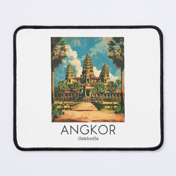 Item preview, A Vintage Illustration of Angkor - Cambodia  designed and sold by GoodOldVintage.