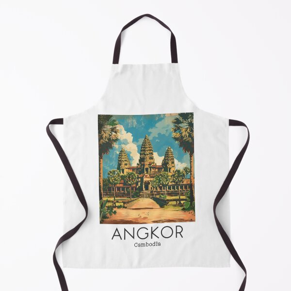 Item preview, A Vintage Illustration of Angkor - Cambodia  designed and sold by GoodOldVintage.