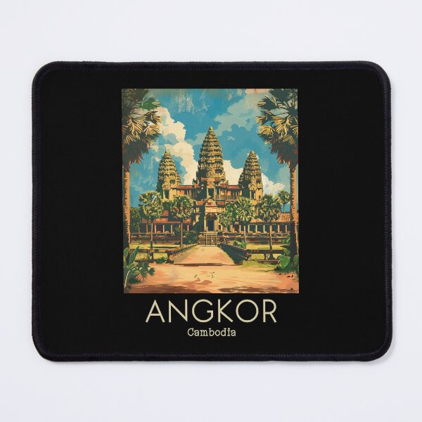 Item preview, A Vintage Illustration of Angkor - Cambodia  designed and sold by GoodOldVintage.
