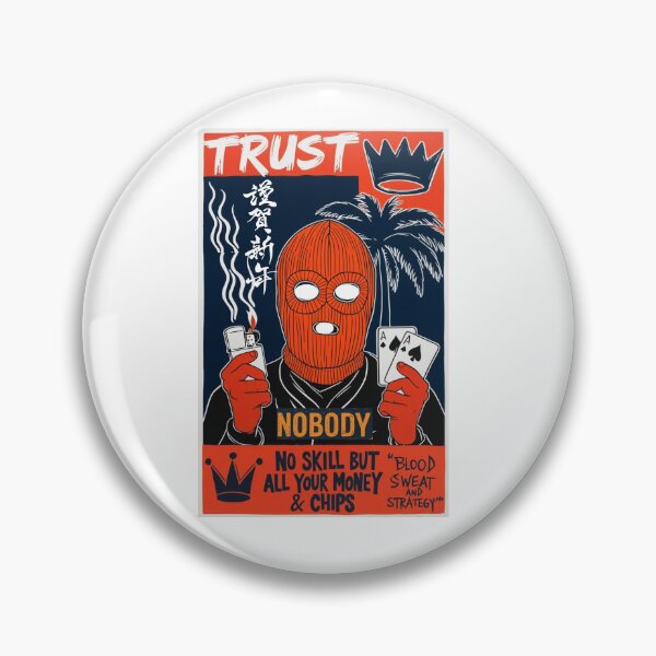 Item preview, Trust Nobody - Gangster Streetwear Poker Player Classic T-Shirt designed and sold by inkfluenceart.