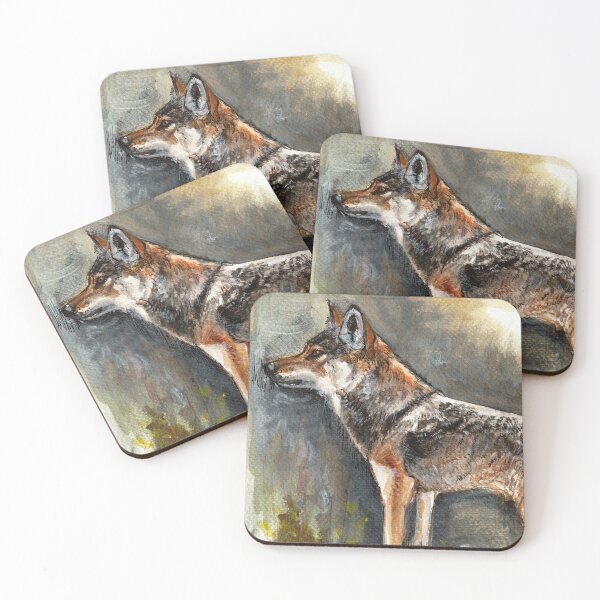 Item preview, Eastern Wolf Watercolor designed and sold by belettelepink.