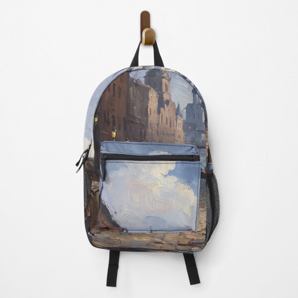 Item preview, Medieval Russian city streets painting art designed and sold by Vintage Designs +.