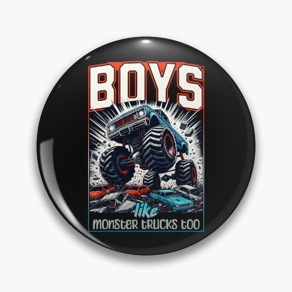 Item preview, Boys Like Monster Trucks Too Adventure Tee for Kids T-shirt designed and sold by ViviWyco.