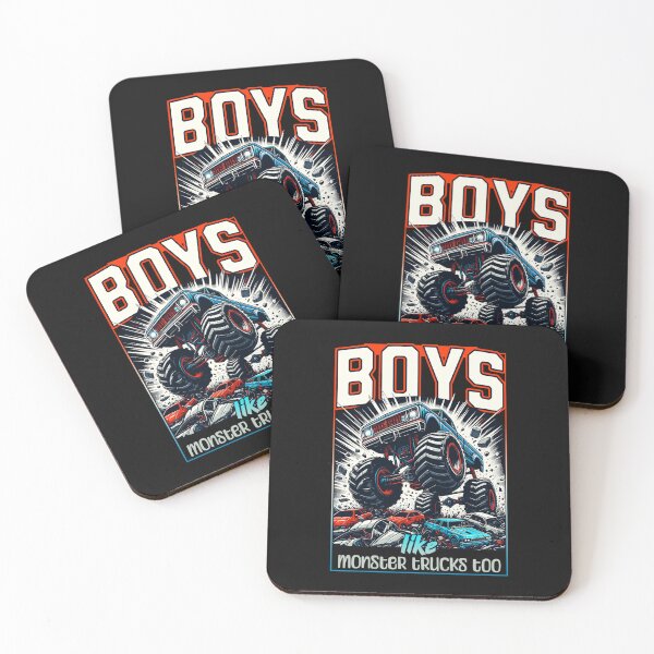 Item preview, Boys Like Monster Trucks Too Adventure Tee for Kids T-shirt designed and sold by ViviWyco.