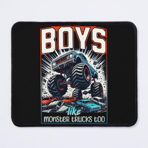 Item preview, Boys Like Monster Trucks Too Adventure Tee for Kids T-shirt designed and sold by ViviWyco.