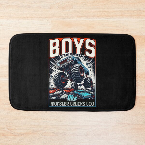 Item preview, Boys Like Monster Trucks Too Adventure Tee for Kids T-shirt designed and sold by ViviWyco.