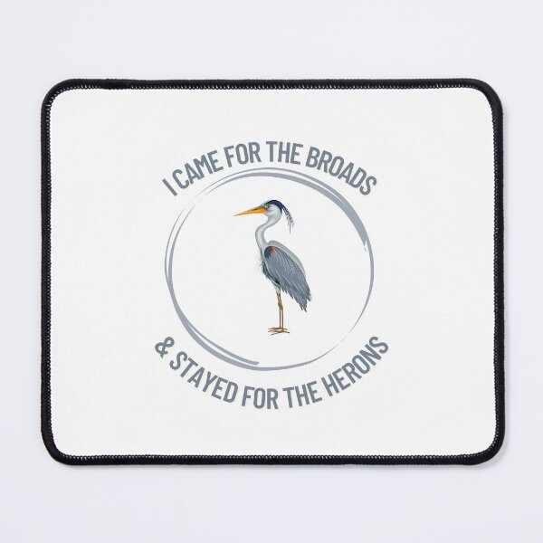 Item preview, I Came for the Broads & Stayed for the Herons - Norfolk UK Sticker designed and sold by MyriadNorfolk.