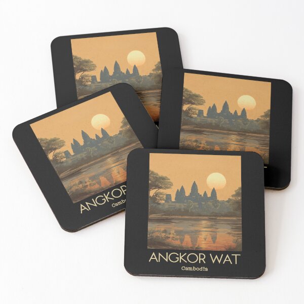 Item preview, A Vintage Illustration of Angkor Wat - Cambodia  designed and sold by GoodOldVintage.