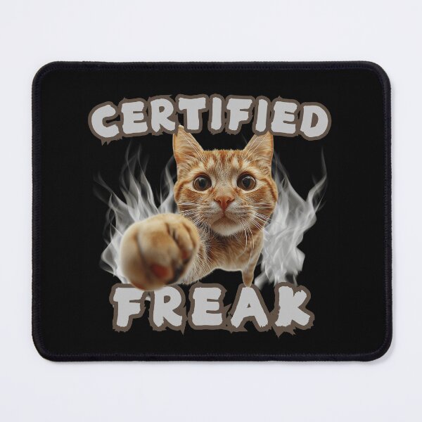 Item preview, Certified Freak Cat Meme T-Shirt, Funny Cat Shirt designed and sold by Sleepy Cat Design.
