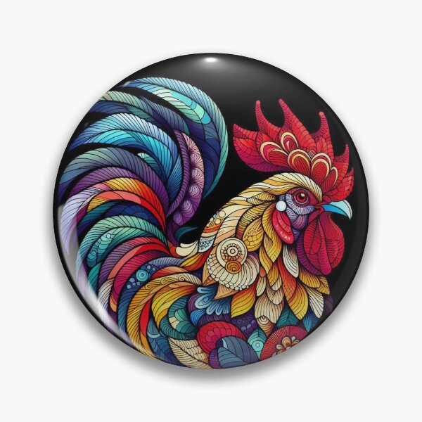 Item preview, Vibrant Rooster Mandala Design for Unique Pet Apparel and Accessories – Perfect for Animal Lovers and Bold Styles designed and sold by knalpot-design.