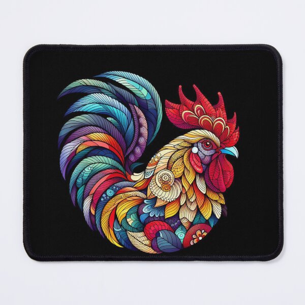 Item preview, Vibrant Rooster Mandala Design for Unique Pet Apparel and Accessories – Perfect for Animal Lovers and Bold Styles designed and sold by knalpot-design.