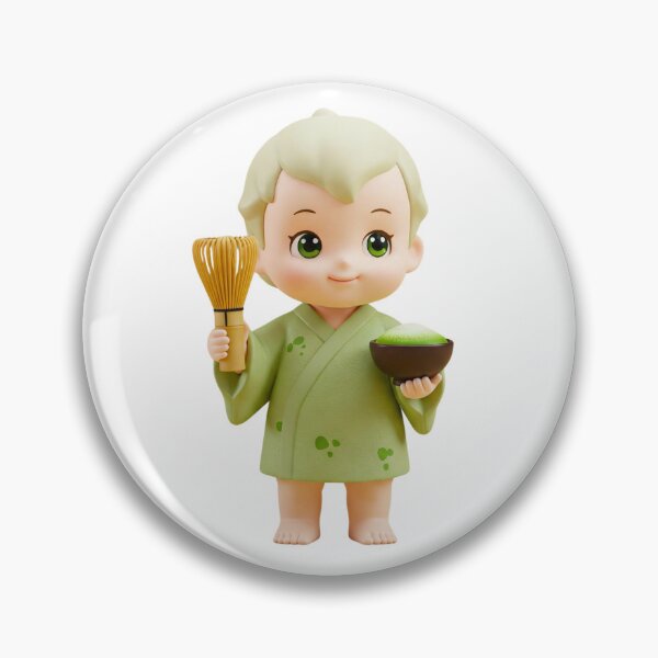 Item preview, Sonny Angel - Kimono Whisk and Matcha Bowl designed and sold by PYXOO.
