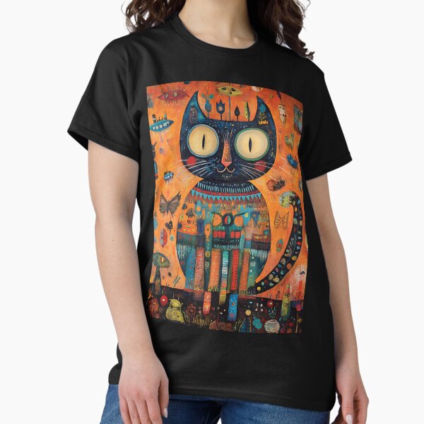 Item preview, Folk Art: Naive Feline designed and sold by bapupa.