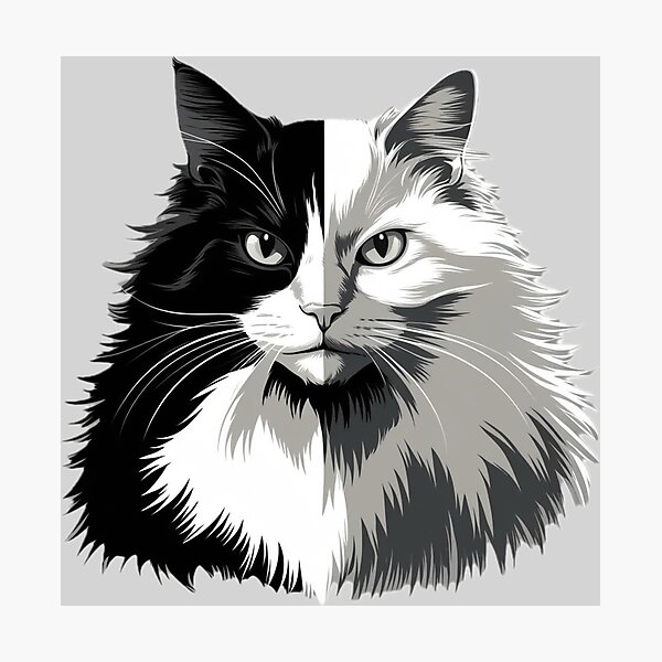 Item preview, Monotone cat designed and sold by KY-Japan.