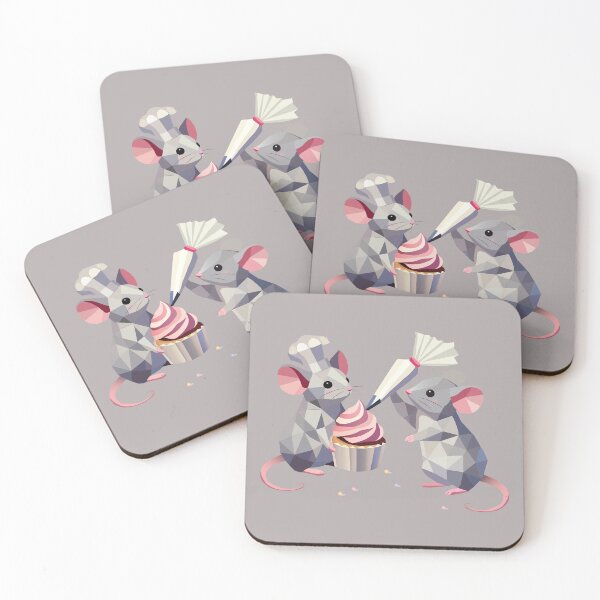 Item preview, Baking in miniature – Two cute mice decorate cupcakes designed and sold by Kisho.