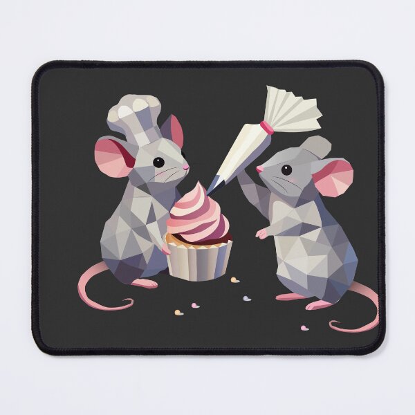 Item preview, Baking in miniature – Two cute mice decorate cupcakes designed and sold by Kisho.