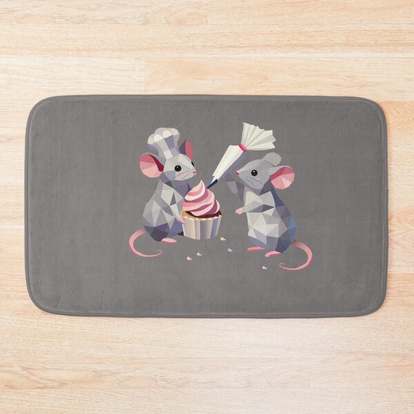 Item preview, Baking in miniature – Two cute mice decorate cupcakes designed and sold by Kisho.