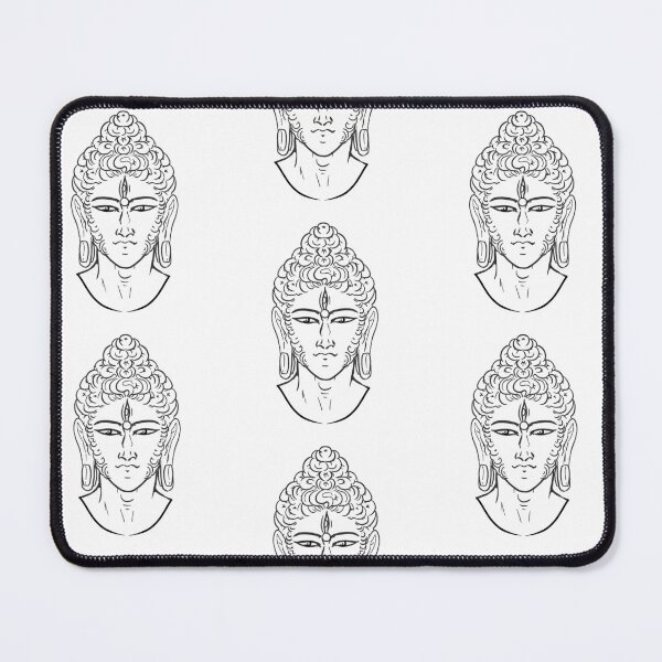 Item preview, Black & White Buddha Buddha Face designed and sold by SRBartist.