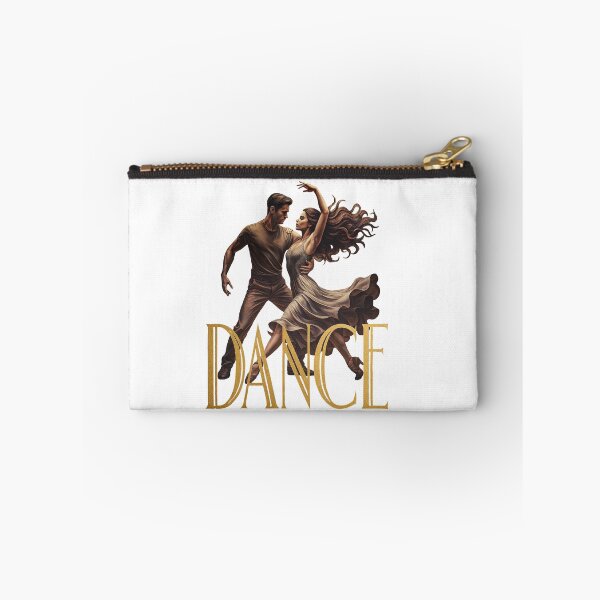 Item preview, Elegant dance motif – partner dance design with gold lettering “DANCE” designed and sold by cglightNingART.