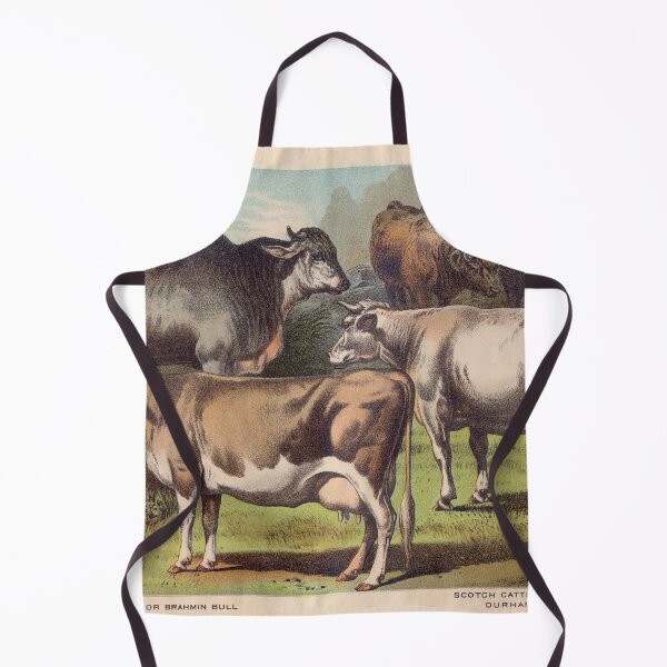 Item preview, Zebu Cow vintage illustration of Cattle designed and sold by Vintage Designs +.