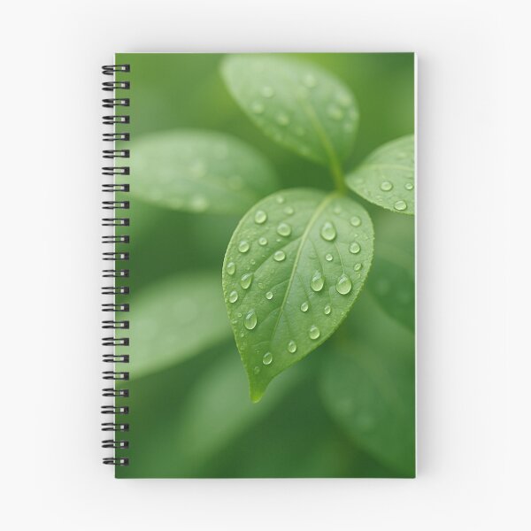 Artikelvorschau, Tau auf Grün – Botanische Makro-Blattfotografie entworfen und verkauft von Tarn.