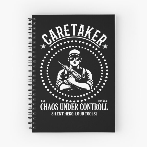 Item preview, Caretaker Chaos under Controll, Silent Hero loud Tools - cool caretaker design. designed and sold by RetroMaritalArt.