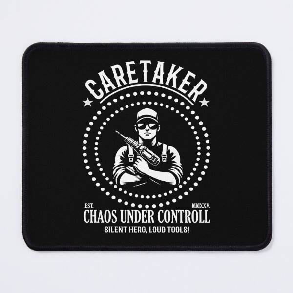 Item preview, Caretaker Chaos under Controll, Silent Hero loud Tools - cool caretaker design. designed and sold by RetroMaritalArt.
