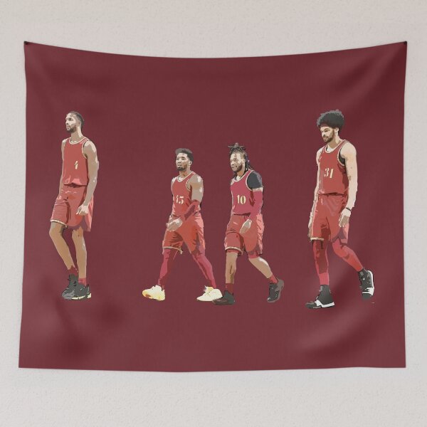 Item preview, Evan Mobley & Donovan Mitchell & Darius Garland & Jarrett Allen designed and sold by raffrasta.